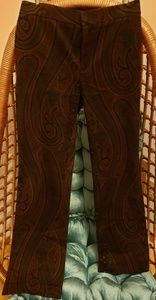 Ralph Lauren paisley corduroy pants size 8